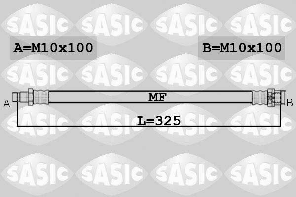 Sasic 6606247 - Bremžu šļūtene ps1.lv