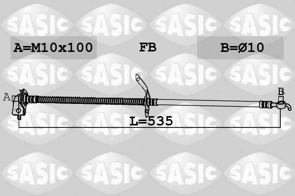 Sasic 6606250 - Bremžu šļūtene ps1.lv