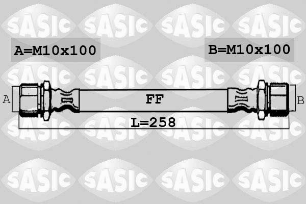 Sasic 6606204 - Bremžu šļūtene ps1.lv