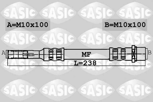 Sasic 6606202 - Bremžu šļūtene ps1.lv