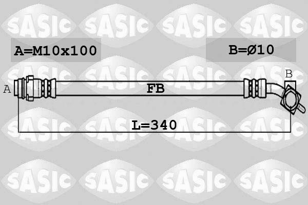 Sasic 6606219 - Bremžu šļūtene ps1.lv