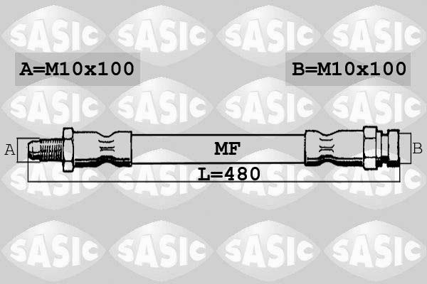 Sasic 6606217 - Bremžu šļūtene ps1.lv