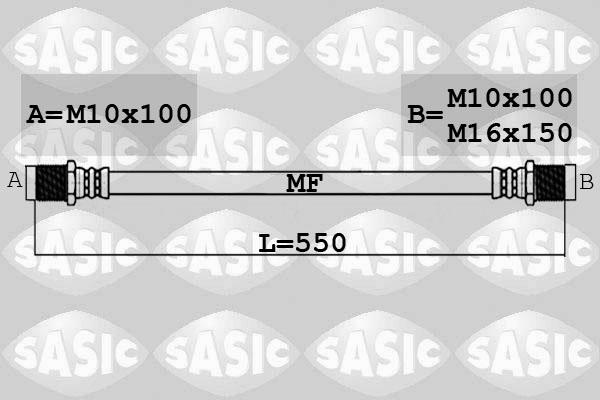 Sasic 6606235 - Bremžu šļūtene ps1.lv