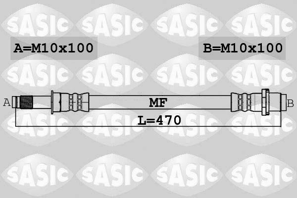 Sasic 6606230 - Bremžu šļūtene ps1.lv