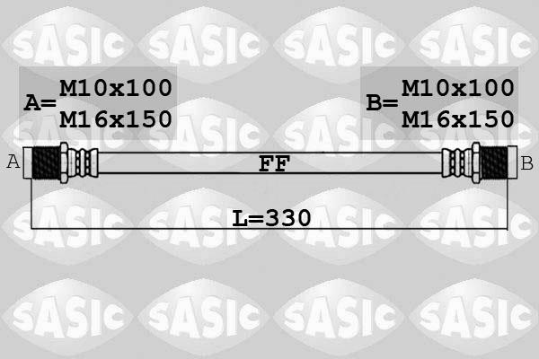 Sasic 6606238 - Bremžu šļūtene ps1.lv