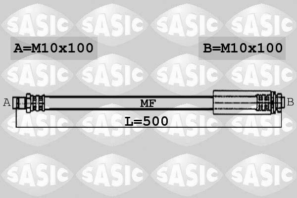 Sasic 6606224 - Bremžu šļūtene ps1.lv