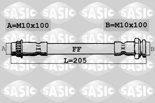 Sasic 6600066 - Bremžu šļūtene ps1.lv