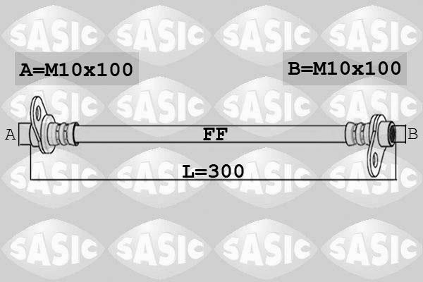Sasic 6600061 - Bremžu šļūtene ps1.lv
