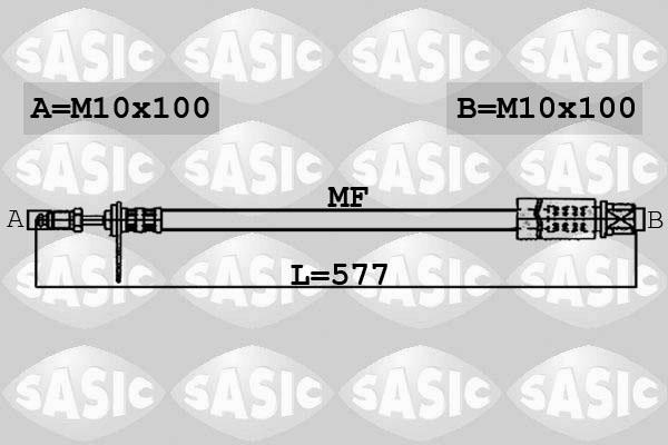 Sasic 6600005 - Bremžu šļūtene ps1.lv