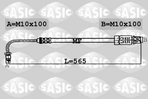 Sasic 6600006 - Bremžu šļūtene ps1.lv