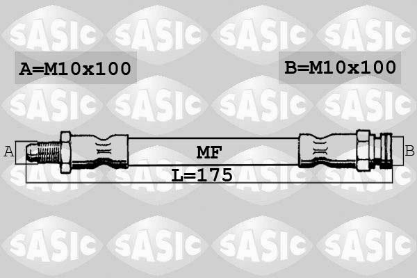 Sasic 6600021 - Bremžu šļūtene ps1.lv