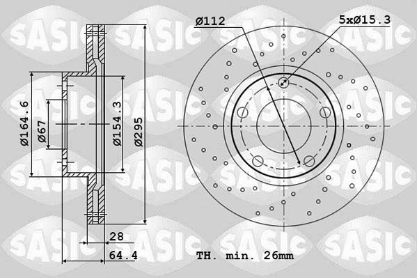 Sasic 6106107 - Bremžu diski ps1.lv