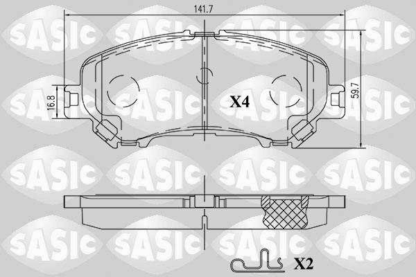 Sasic 6214039 - Bremžu uzliku kompl., Disku bremzes ps1.lv