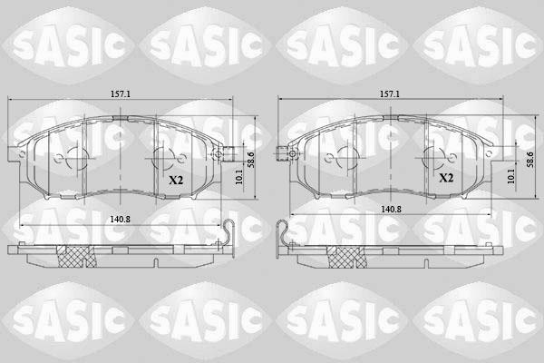 Sasic 6214036 - Bremžu uzliku kompl., Disku bremzes ps1.lv