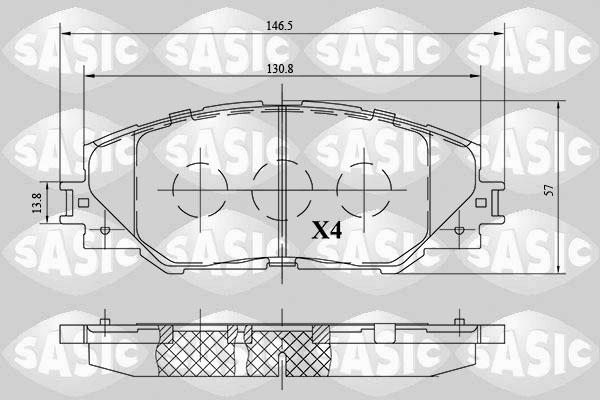 Sasic 6216091 - Bremžu uzliku kompl., Disku bremzes ps1.lv