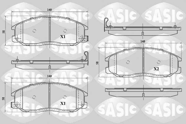 Sasic 6216093 - Bremžu uzliku kompl., Disku bremzes ps1.lv