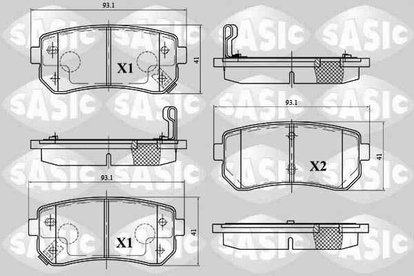 Sasic 6216097 - Bremžu uzliku kompl., Disku bremzes ps1.lv