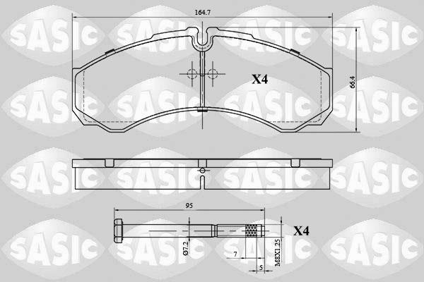 Sasic 6216041 - Bremžu uzliku kompl., Disku bremzes ps1.lv