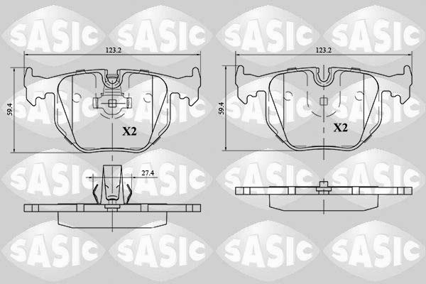 Sasic 6216054 - Bremžu uzliku kompl., Disku bremzes ps1.lv