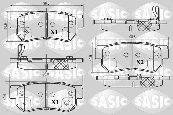 Sasic 6216050 - Bremžu uzliku kompl., Disku bremzes ps1.lv