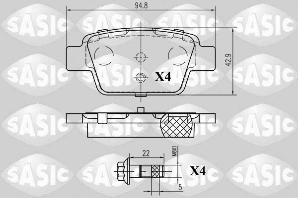 Sasic 6216065 - Bremžu uzliku kompl., Disku bremzes ps1.lv