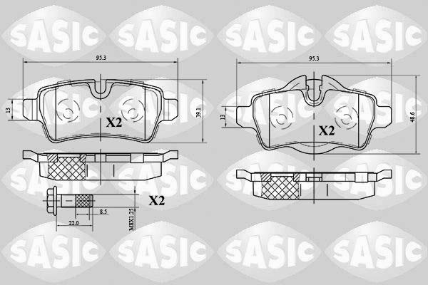 Sasic 6216062 - Bremžu uzliku kompl., Disku bremzes ps1.lv