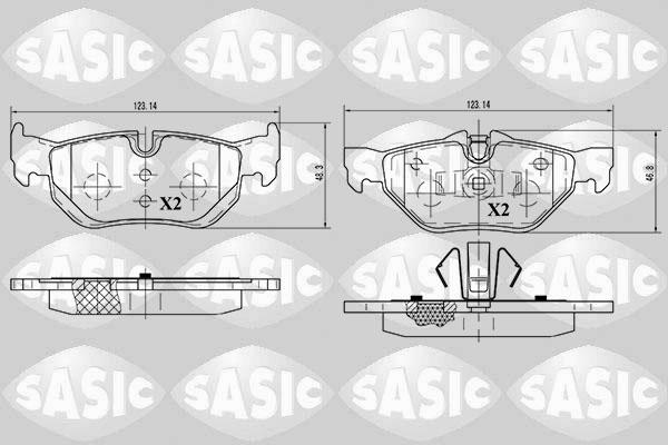 Sasic 6216012 - Bremžu uzliku kompl., Disku bremzes ps1.lv