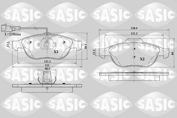 Sasic 6216089 - Bremžu uzliku kompl., Disku bremzes ps1.lv