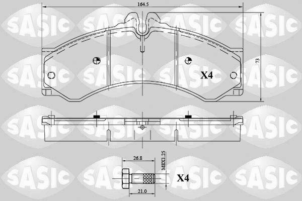 Sasic 6216087 - Bremžu uzliku kompl., Disku bremzes ps1.lv