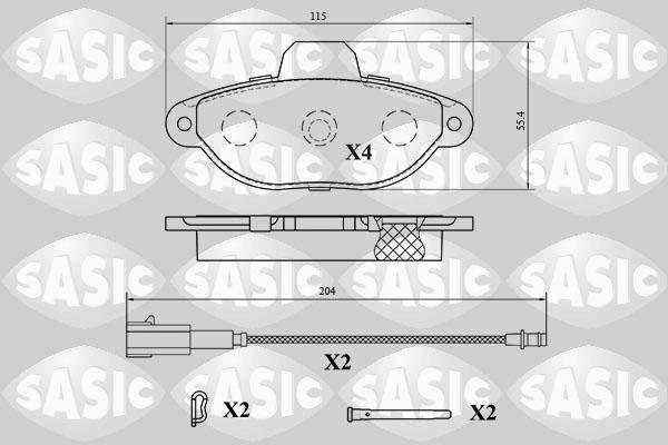 Sasic 6216194 - Bremžu uzliku kompl., Disku bremzes ps1.lv