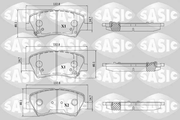 Sasic 6216195 - Bremžu uzliku kompl., Disku bremzes ps1.lv