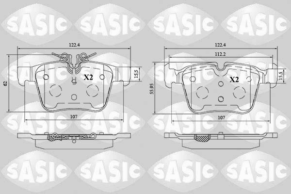 Sasic 6216193 - Bremžu uzliku kompl., Disku bremzes ps1.lv