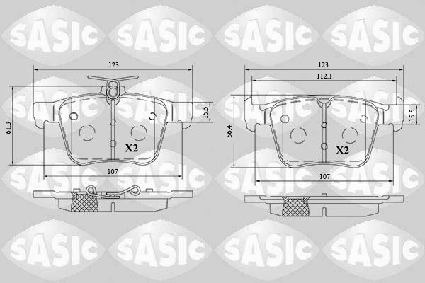 Sasic 6216197 - Bremžu uzliku kompl., Disku bremzes ps1.lv