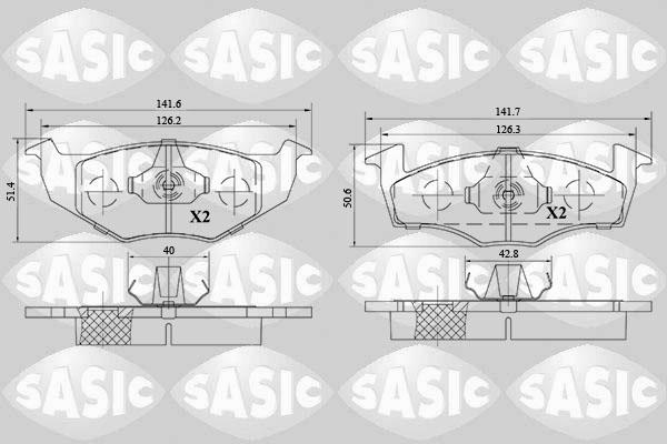 Sasic 6216145 - Bremžu uzliku kompl., Disku bremzes ps1.lv