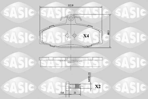 Sasic 6216141 - Bremžu uzliku kompl., Disku bremzes ps1.lv