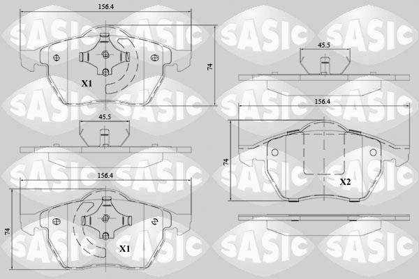 Sasic 6216143 - Bremžu uzliku kompl., Disku bremzes ps1.lv