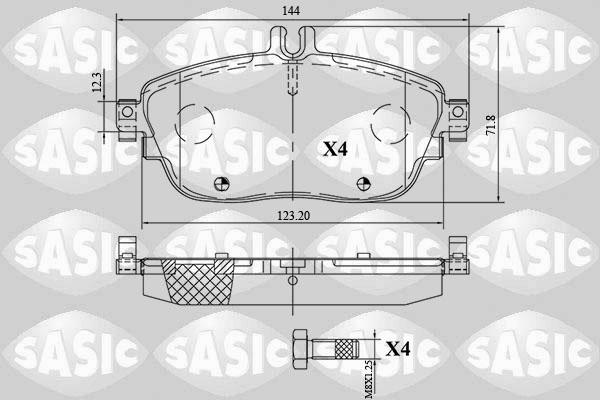 Sasic 6216158 - Bremžu uzliku kompl., Disku bremzes ps1.lv