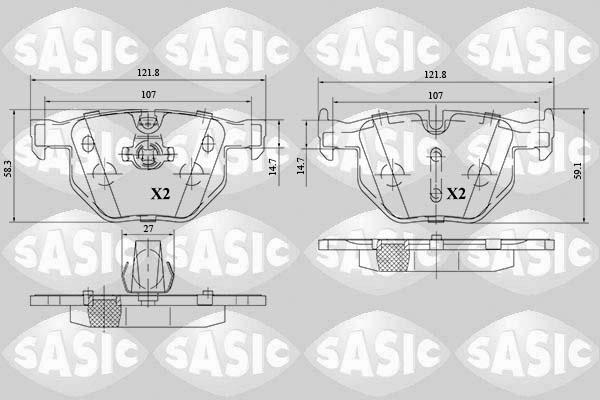 Sasic 6216152 - Bremžu uzliku kompl., Disku bremzes ps1.lv