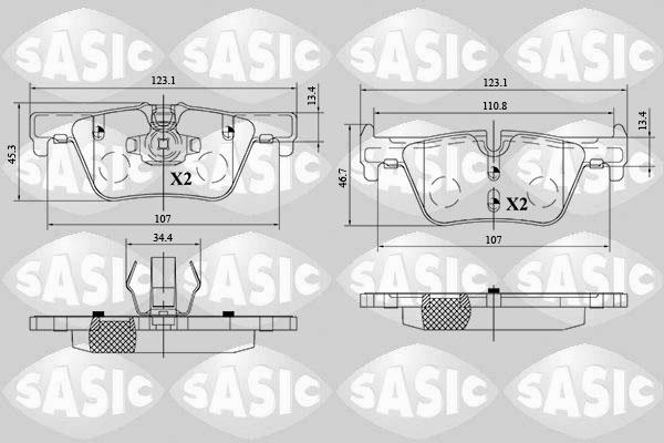 Sasic 6216161 - Bremžu uzliku kompl., Disku bremzes ps1.lv