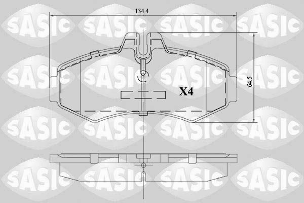 Sasic 6216119 - Bremžu uzliku kompl., Disku bremzes ps1.lv