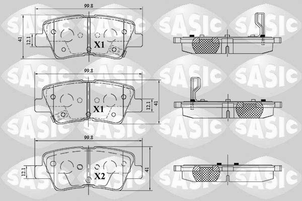 Sasic 6216183 - Bremžu uzliku kompl., Disku bremzes ps1.lv