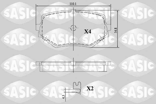 Sasic 6216123 - Bremžu uzliku kompl., Disku bremzes ps1.lv