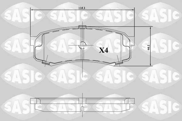 Sasic 6216122 - Bremžu uzliku kompl., Disku bremzes ps1.lv