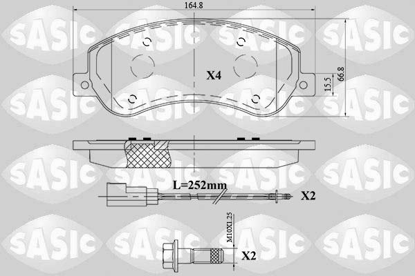 Sasic 6216179 - Bremžu uzliku kompl., Disku bremzes ps1.lv