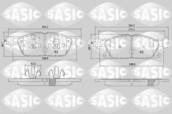 Sasic 6216211 - Bremžu uzliku kompl., Disku bremzes ps1.lv