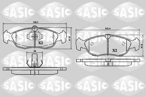 Sasic 6210048 - Bremžu uzliku kompl., Disku bremzes ps1.lv