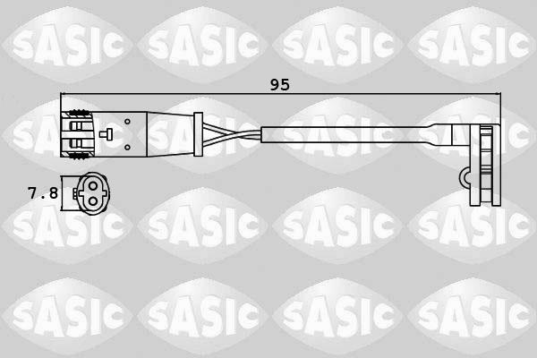 Sasic 6236008 - Indikators, Bremžu uzliku nodilums ps1.lv