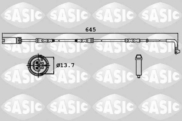 Sasic 6236003 - Indikators, Bremžu uzliku nodilums ps1.lv