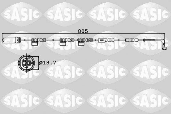 Sasic 6236014 - Indikators, Bremžu uzliku nodilums ps1.lv