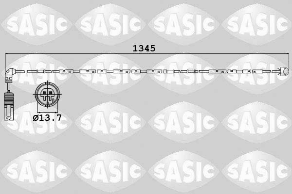 Sasic 6236012 - Indikators, Bremžu uzliku nodilums ps1.lv